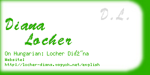 diana locher business card